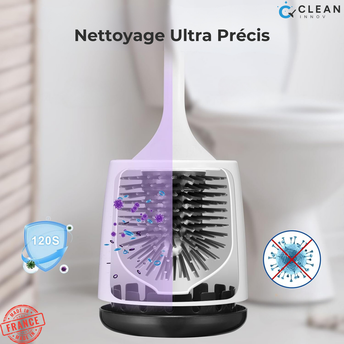 Intelligente UV-Elektrobürste für kontaktlose Toiletten