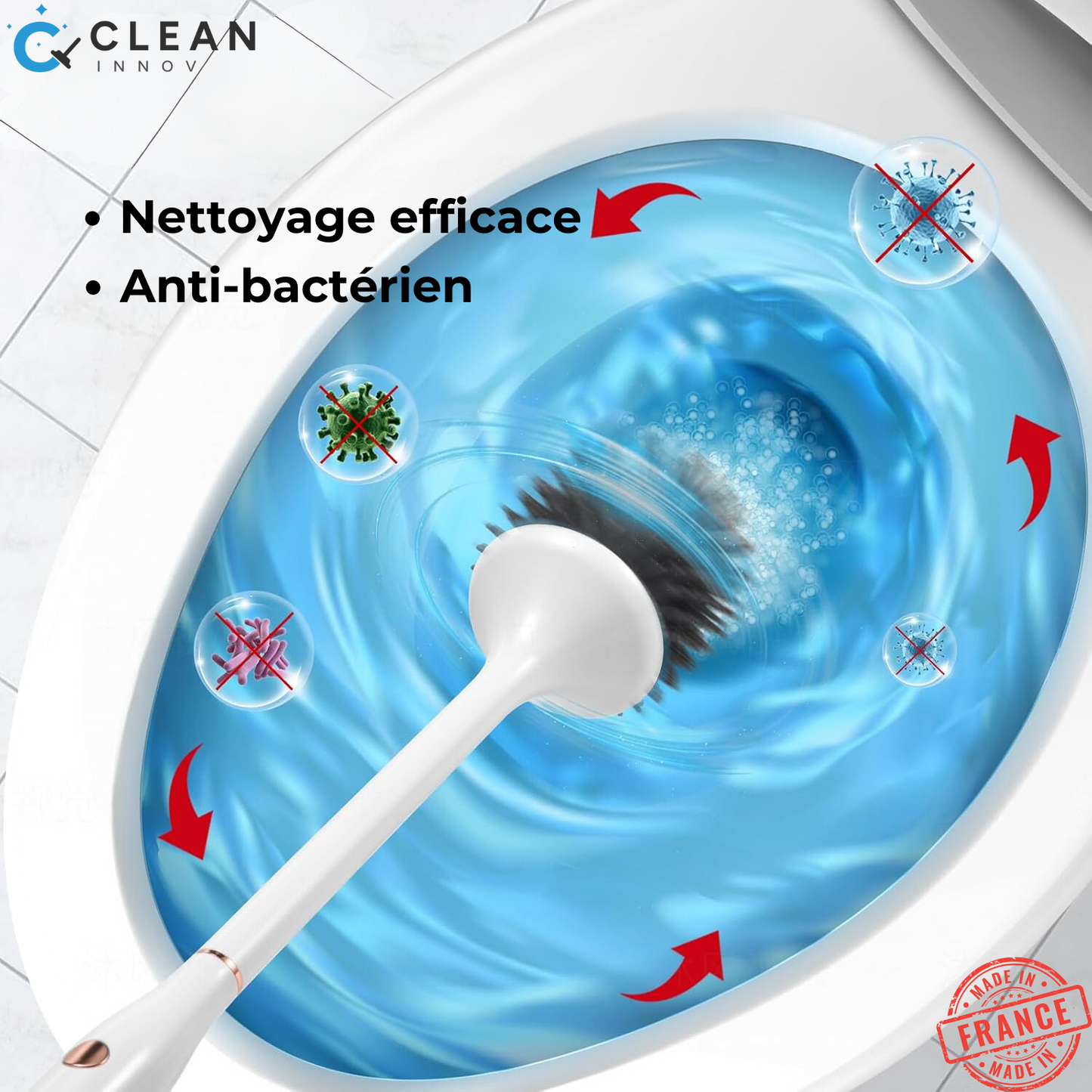 Intelligente UV-Elektrobürste für kontaktlose Toiletten